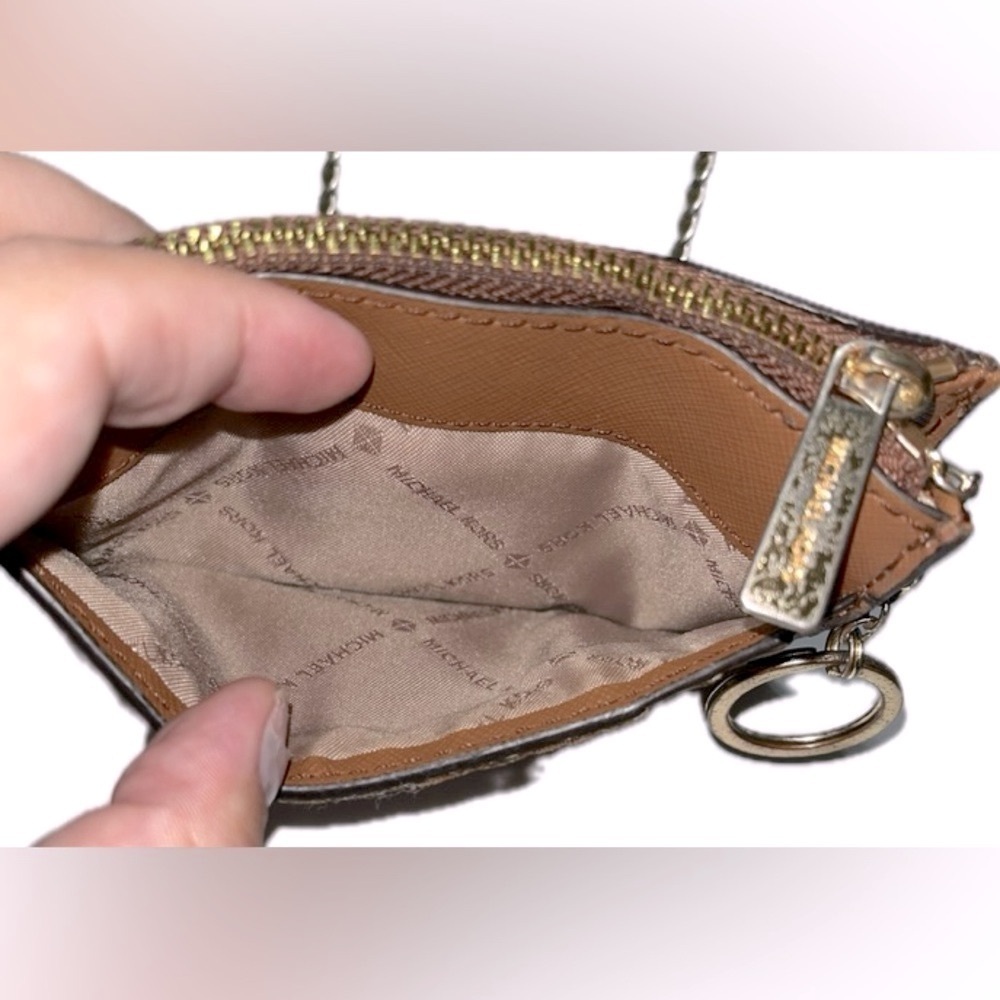 Michael Kors Jet Set Travel Sm. Top Zip Coin Pouch w/ID Holder Saffiano Leather - Picture 7 of 11